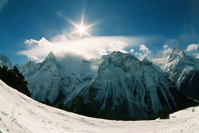 Dombai in karachai,western caucasus,russia.