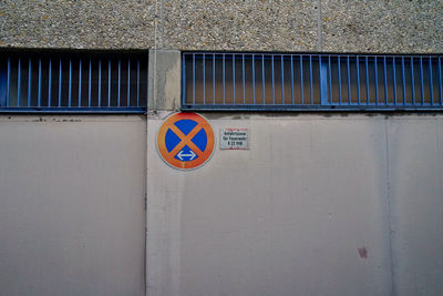 Information sign on wall