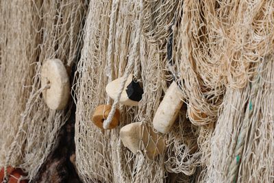 Close-up of fishing net