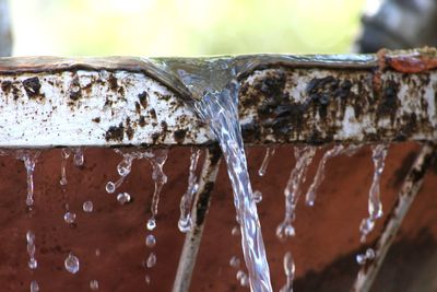 Close-up of splashing water