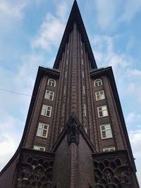 Low angle view of building against sky