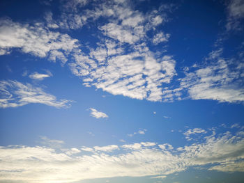 Low angle view of clouds in sky