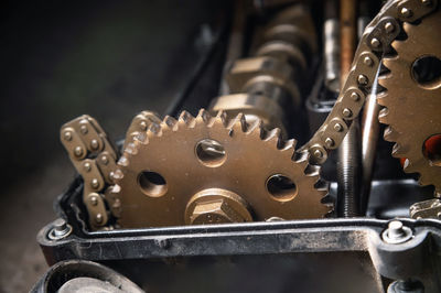 Close-up of machine part