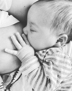 Close-up of cute baby girl