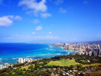 Scenic view of sea against sky