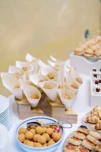 Close-up of food on table