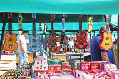 Colorful objects for sale