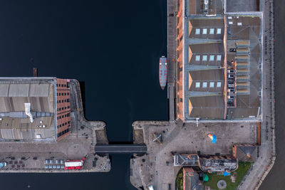 Albert dock from above