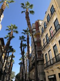 Low angle view of residential building against sky