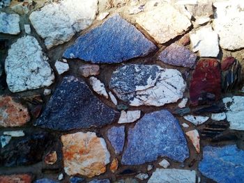 Full frame shot of stone wall