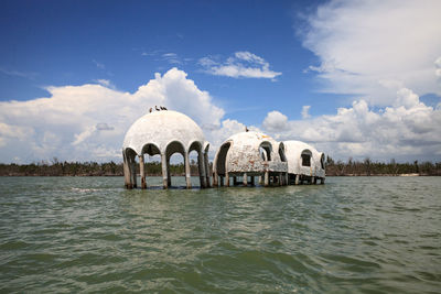 Panoramic view of sea against sky