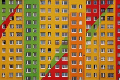 Bright and colourful architectural building