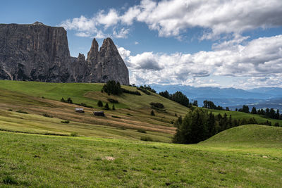 Panoramic view of landscape against sky