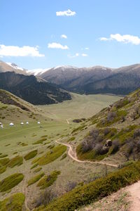 Kyrgyz mountainscape. near bokonbaev. issyk-kul region. kyrgyzstan