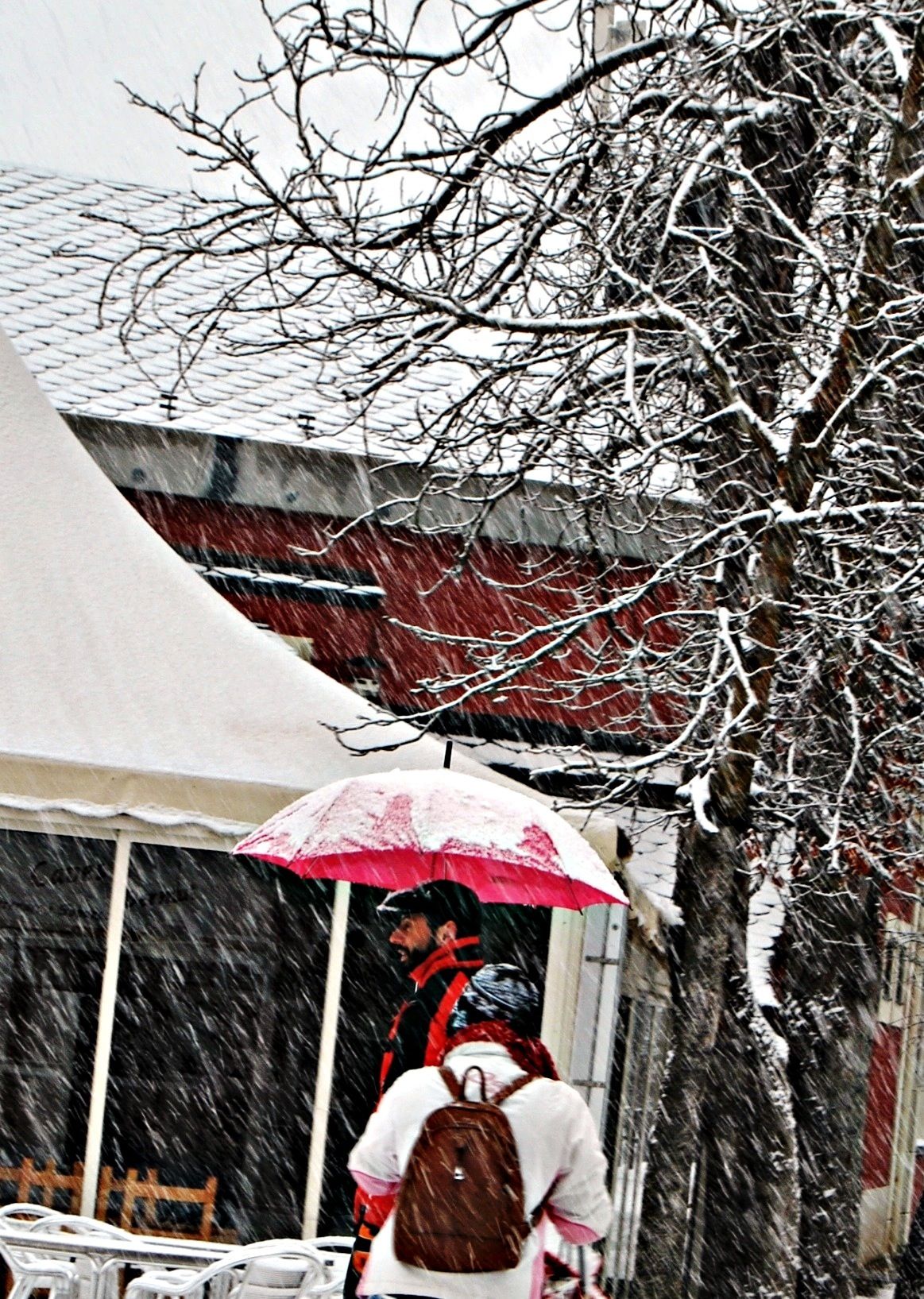 Red umbrella