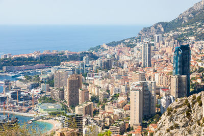 High angle view of cityscape