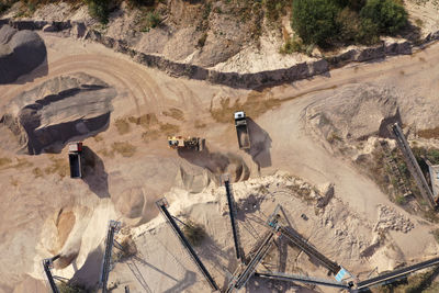 high angle view