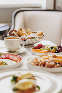 Close-up of food on table