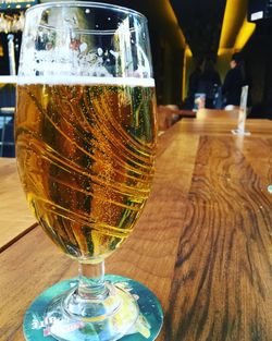 Close-up of drink on table