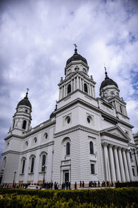 Metropolitan cathedral iasi romania - catedrala mitropolitana din iasi romania - during a cloudy day