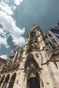 Low angle view of building against sky