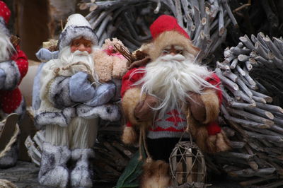 Close-up of christmas decorations