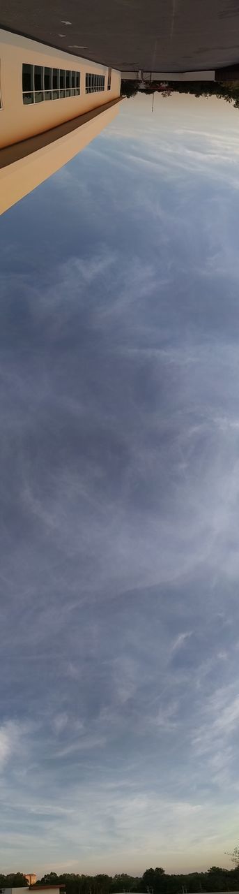 LOW ANGLE VIEW OF BLUE SKY OVER LANDSCAPE