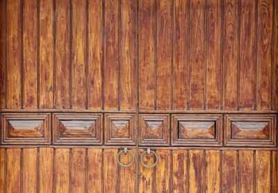 Full frame shot of wooden door