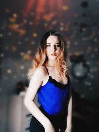Portrait of a beautiful young woman