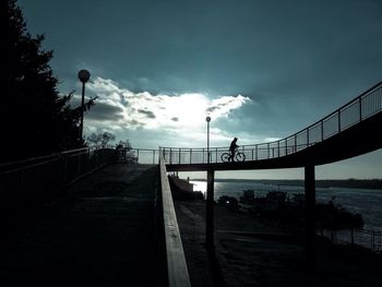 View of pier over sea