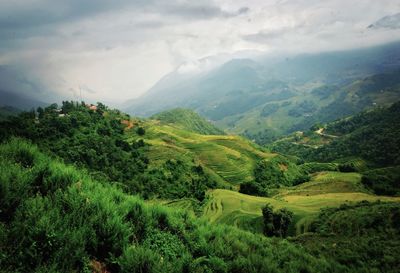 Scenic view of landscape against sky