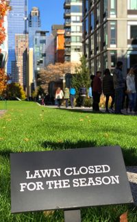 Information sign in city