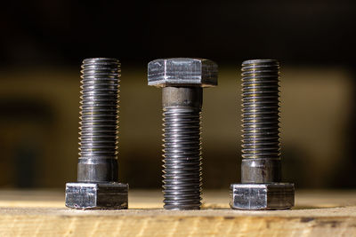 Close-up of coins on table