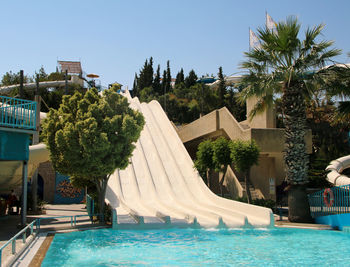 View of swimming pool in park