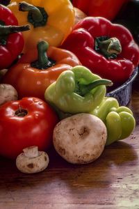 Close-up of tomatoes in plate