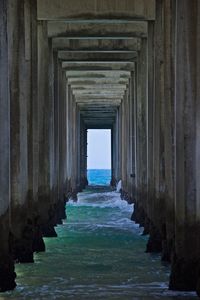 View of pier over sea