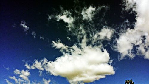 Low angle view of cloudy sky