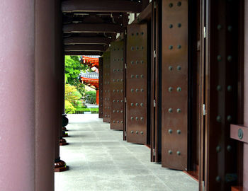 Entrance of building