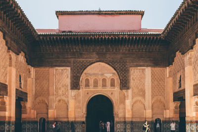 Facade of historic building