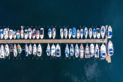 A stunning view of mega yachts in port hercules, monaco.