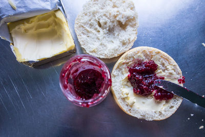 Close-up of cake in plate