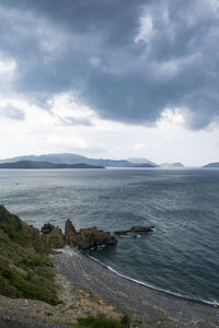 Scenic view of sea against sky