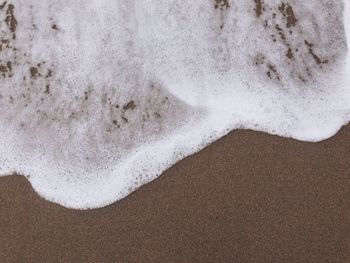 Close-up of sand on beach