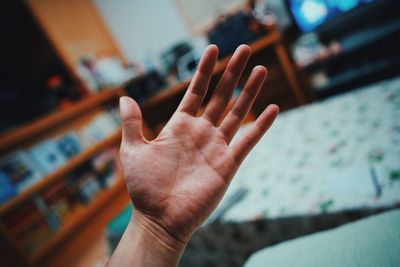 Close-up of human hand