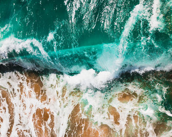 Close-up of waves on sea