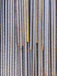 Full frame shot of patterned metal