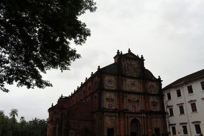 Low angle view of historic building against sky