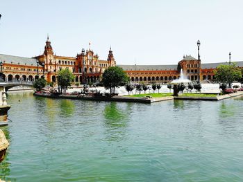 View of buildings at waterfront