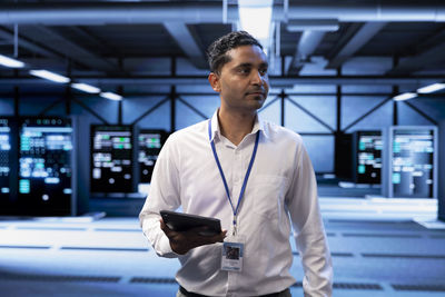 Young man using mobile phone