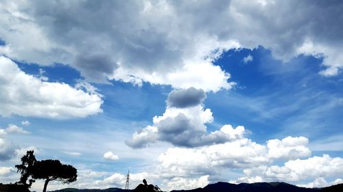 Low angle view of cloudy sky
